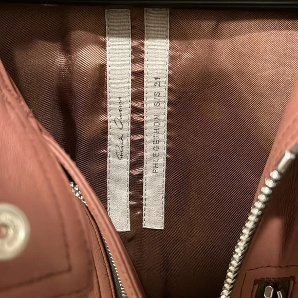 Rick Owens Leather Biker Jacket Size 44 (US) Excellent Condition - Picture 2 of 8